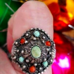 Vintage Egyptian adjustable Silver Ring